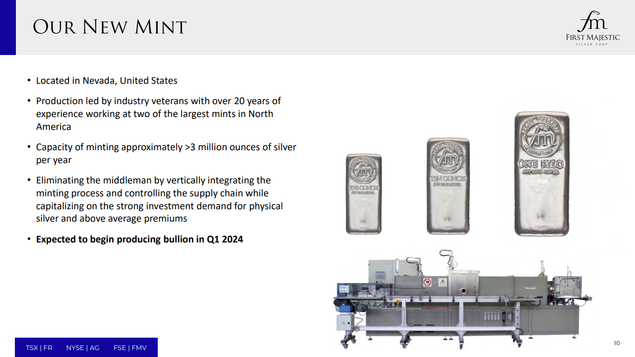 First Majestic lance First Mint : Une nouvelle ère pour la frappe de monnaie et de lingots d'argent par un producteur majeur d'argent